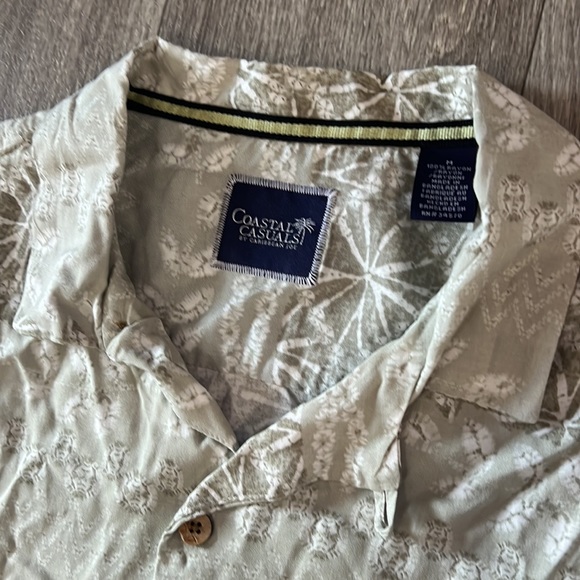 NWT Caribbean Casuals men’s Hawaiian shirt sz M - Picture 5 of 8